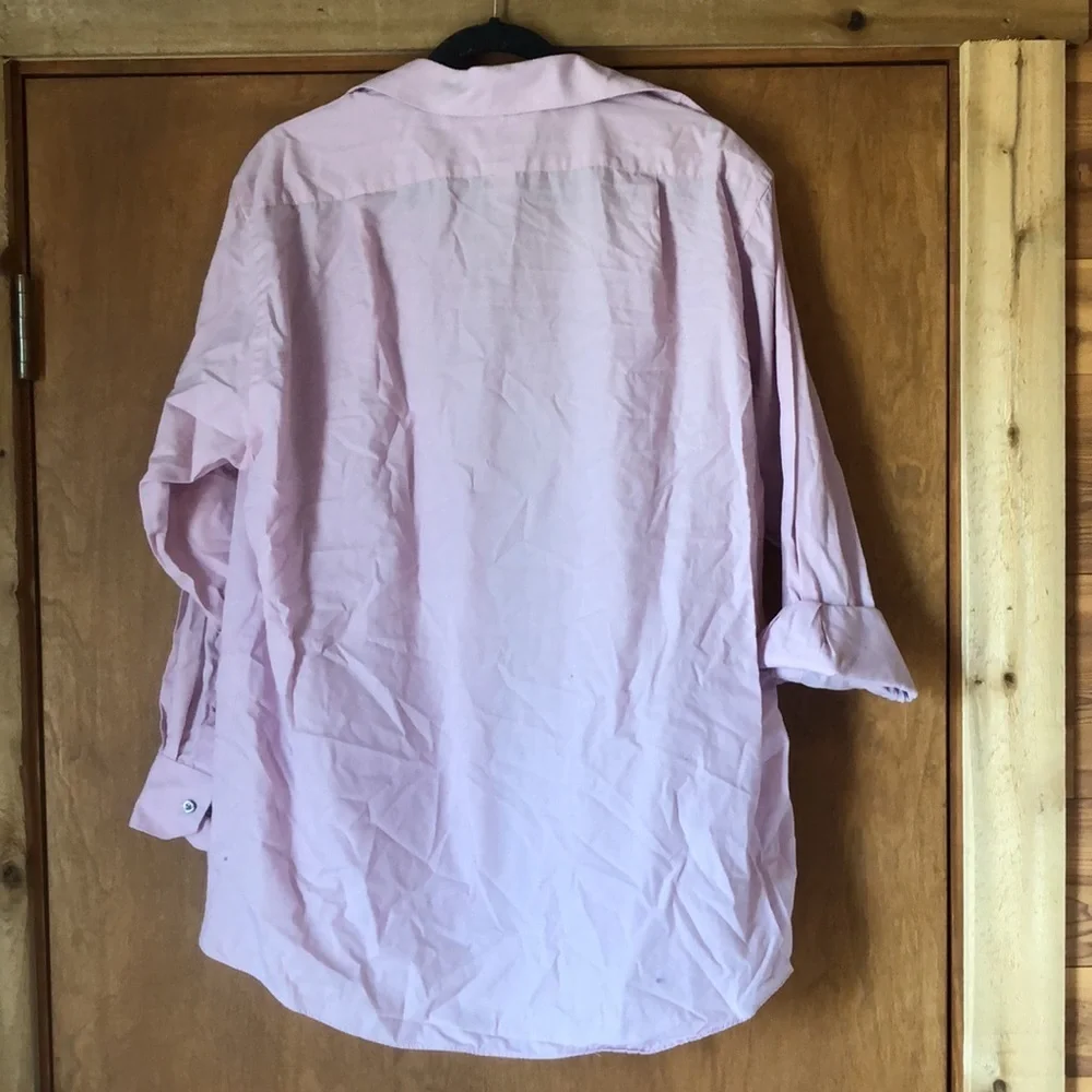 Van Heusen light pink button up shirt
